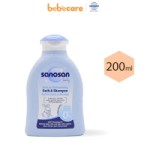 Sanosan (1080)-Sữa Tắm Gội Dịu Nhẹ Sanosan Chiết Xuất Olive Hữu Cơ 200ML